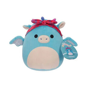 Tatiana the Teal Dragon with Red Bandana 7.5", Jazwares Squishmallows